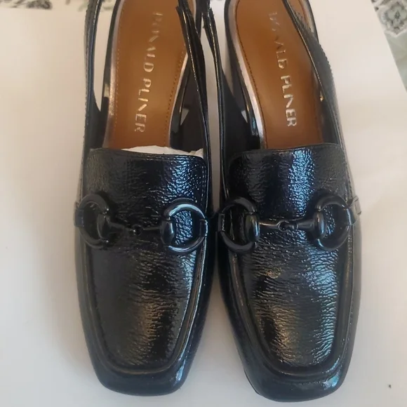 Donald J. Pliner Black Loafers - Picture 1 of 9